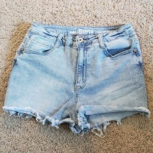 High-rise ripped Jean Shorts